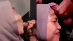 Zilla Hijab Blowjob Crot di Muka Video by Indo18