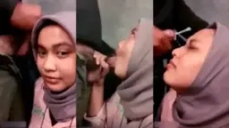 Di WC Umum Crot Wajah Jilbab Video by KingBokep