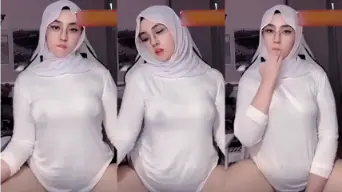 BabyPanda Andini Hijab Putih Viral 01 Video by HQporner