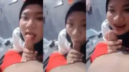 Hijab Binal Sepong Kontol Pacar Baru Video by BebasIndo