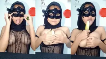 Viral Hijab Baju Tranparant Mainin Timun Video by xNxx